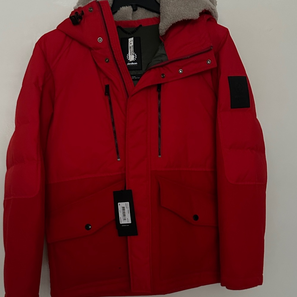 Strellson Kids Red Puffer Jacket - Picture 7 of 7